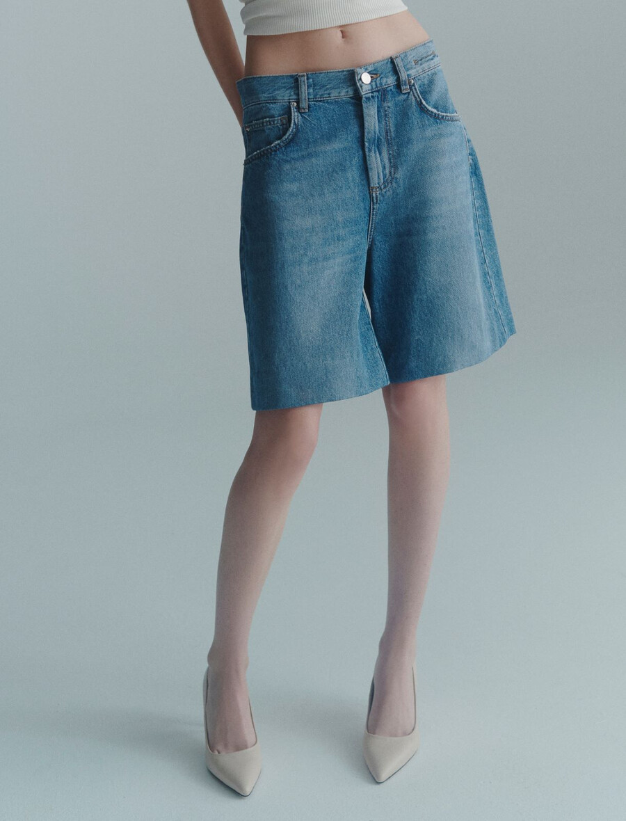 jeansshorts - delave` blau