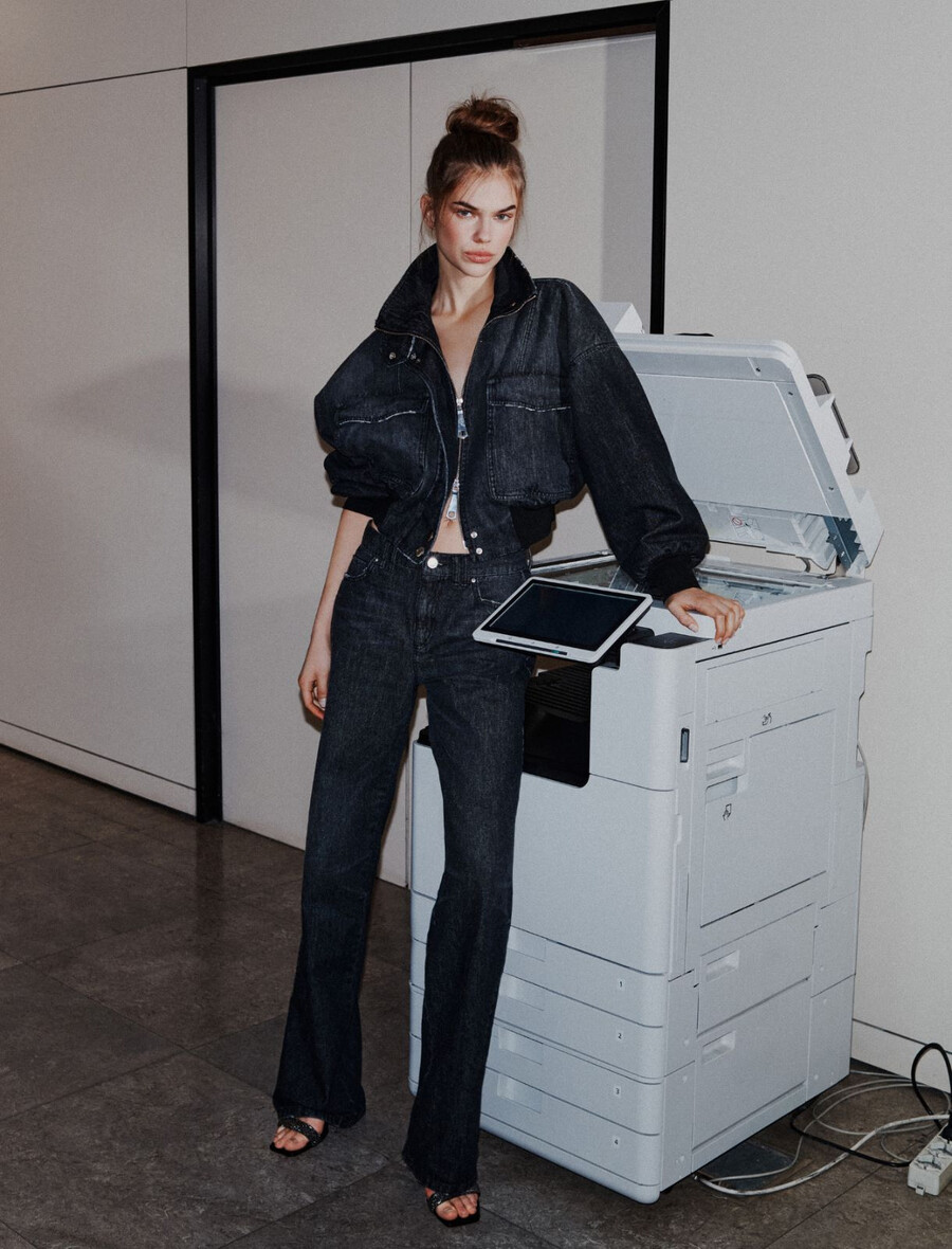 straight jeans - schwarz