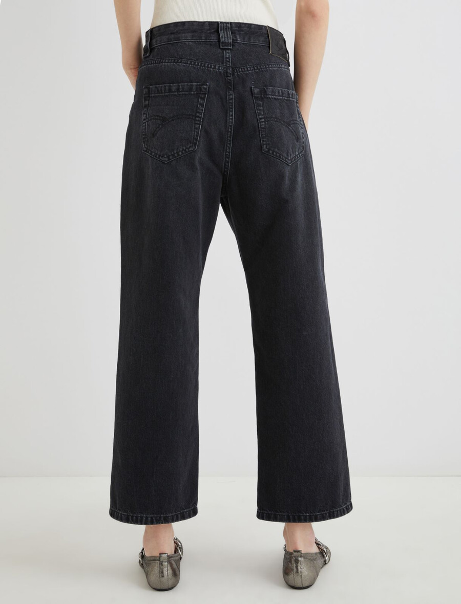 mom-jeans – schwarz