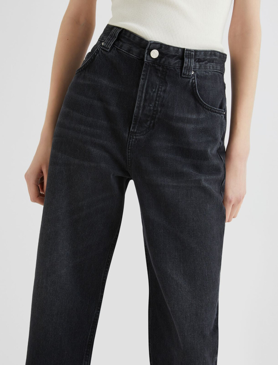 mom-jeans – schwarz