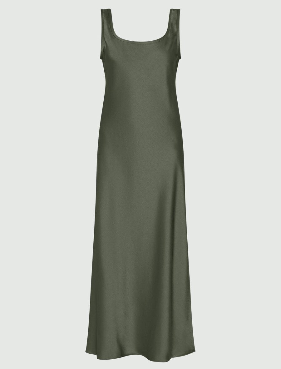 satin-unterkleid – oliv