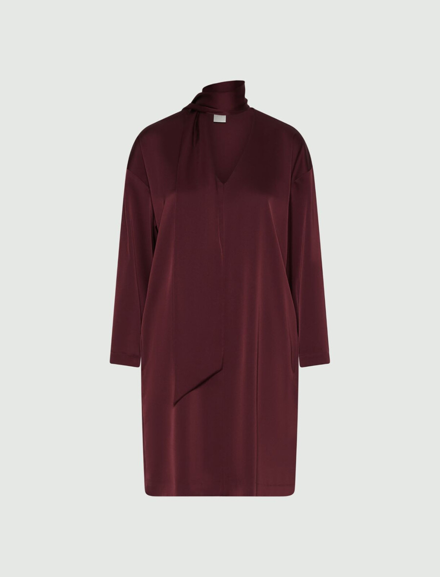 schärpenkleid - bordeaux