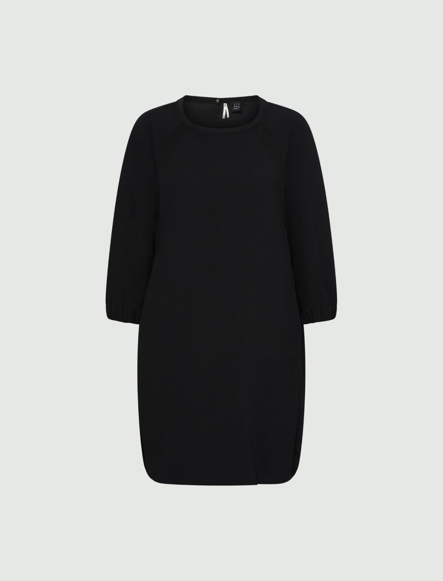 cocoon-kleid - schwarz