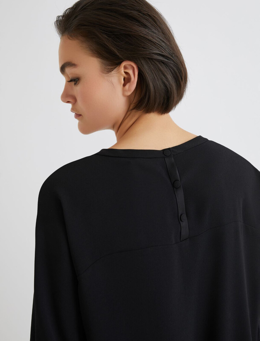 cocoon-kleid - schwarz