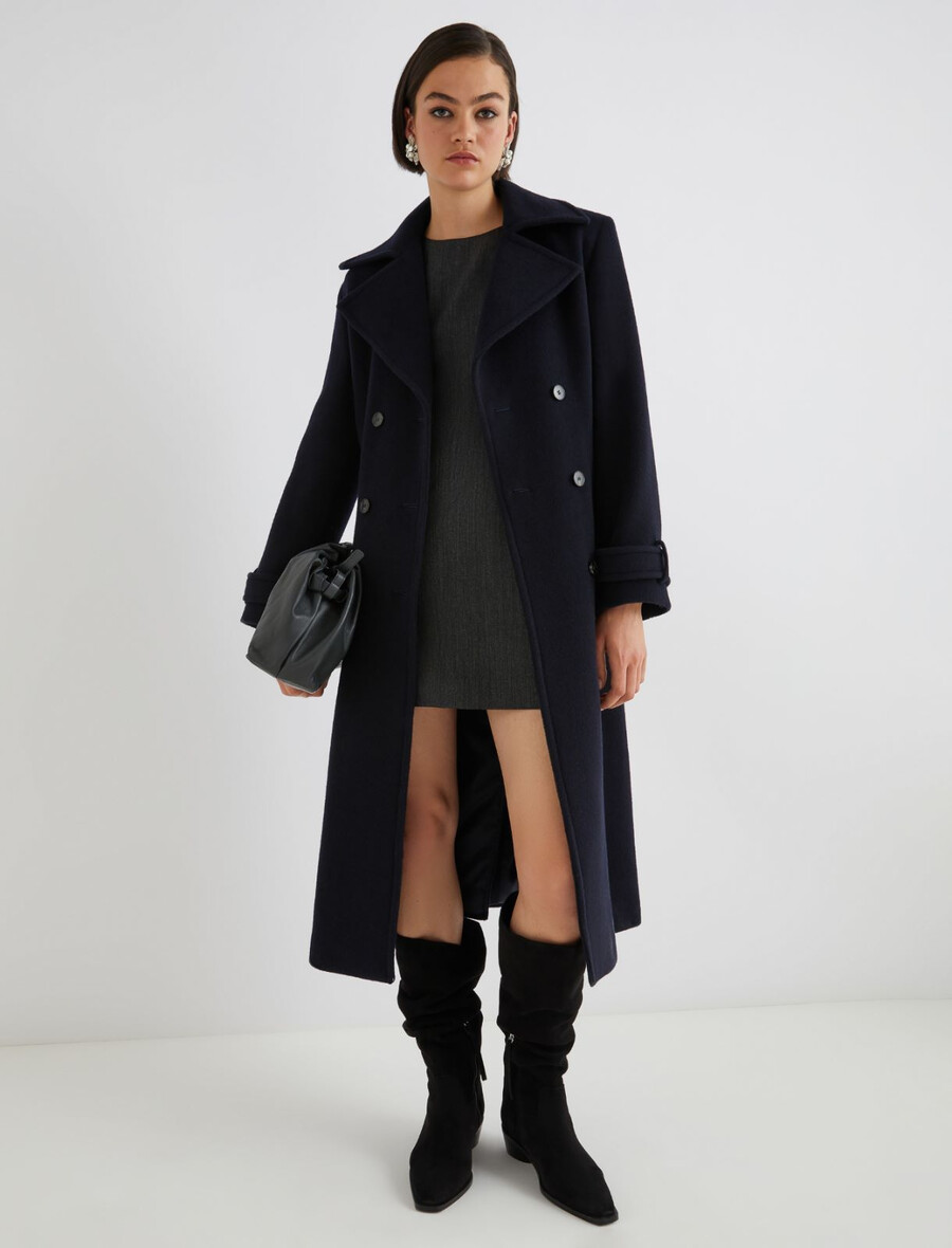 minikleid mit taschen - grau
