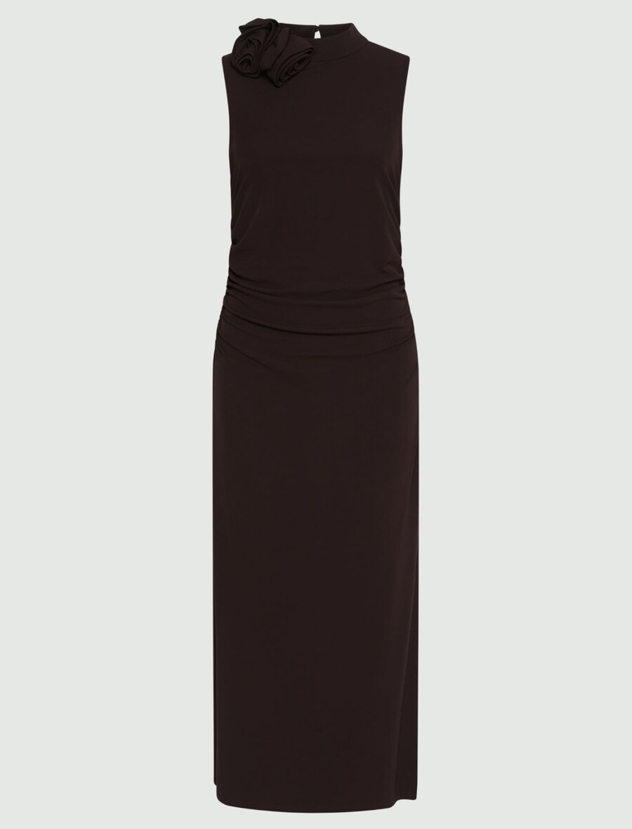 Ärmelloses jerseykleid – dunkelviolett