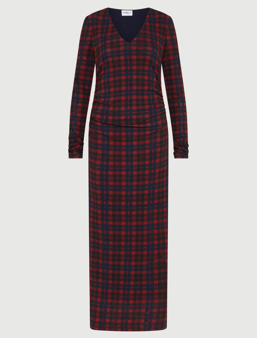 langes jerseykleid - rot