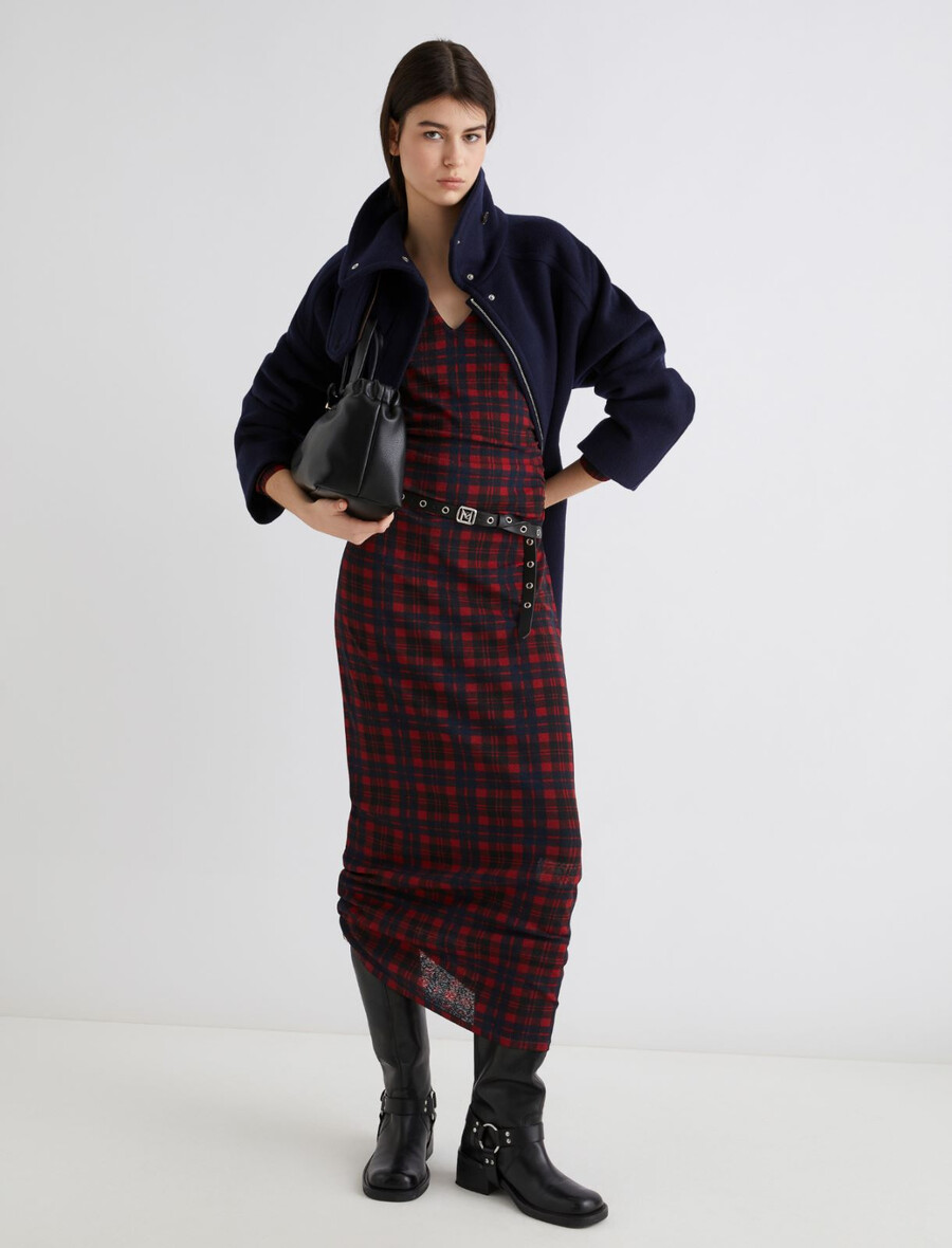 langes jerseykleid - rot