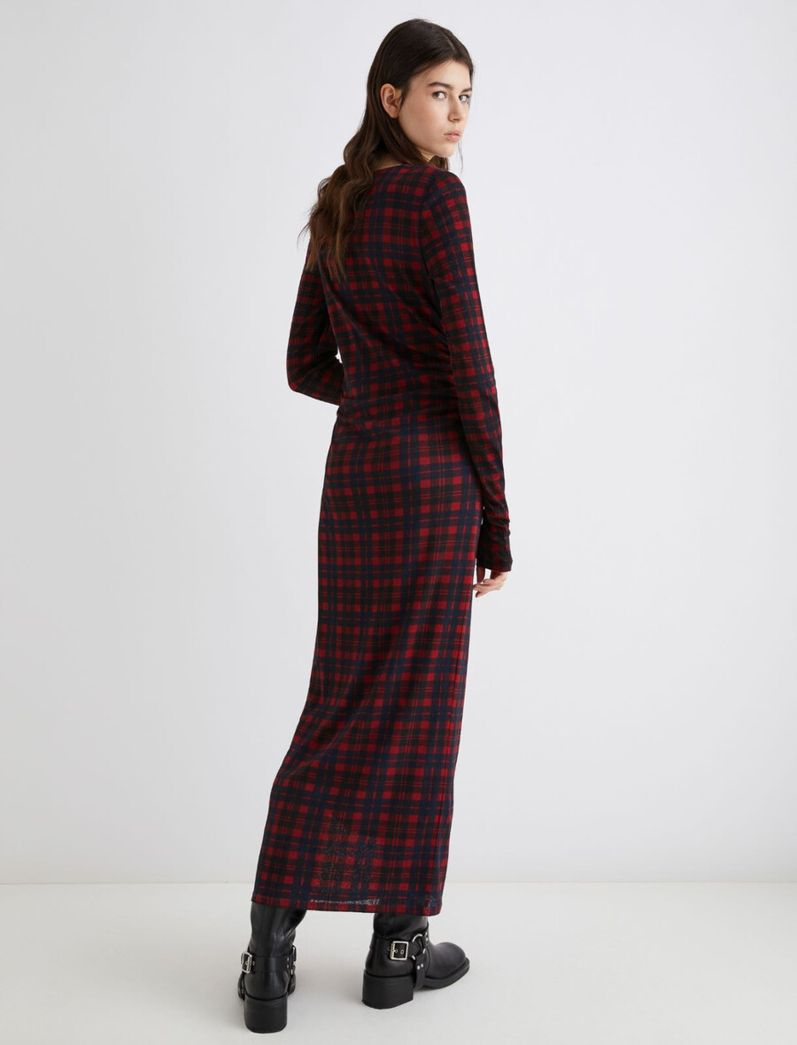 langes jerseykleid - rot