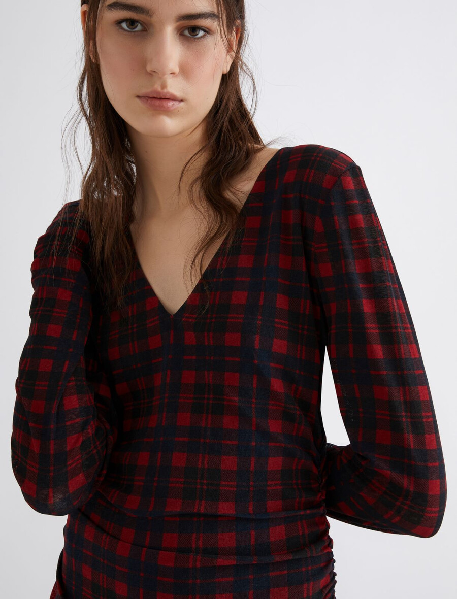 langes jerseykleid - rot