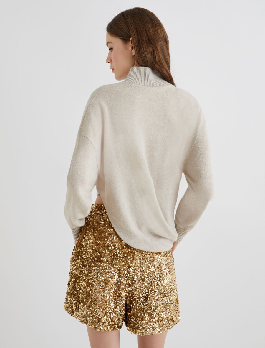 drapierter pullover - natur