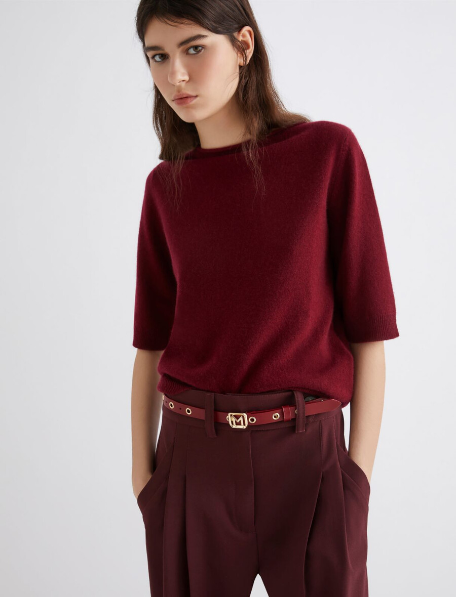 kaschmirpullover - bordeaux