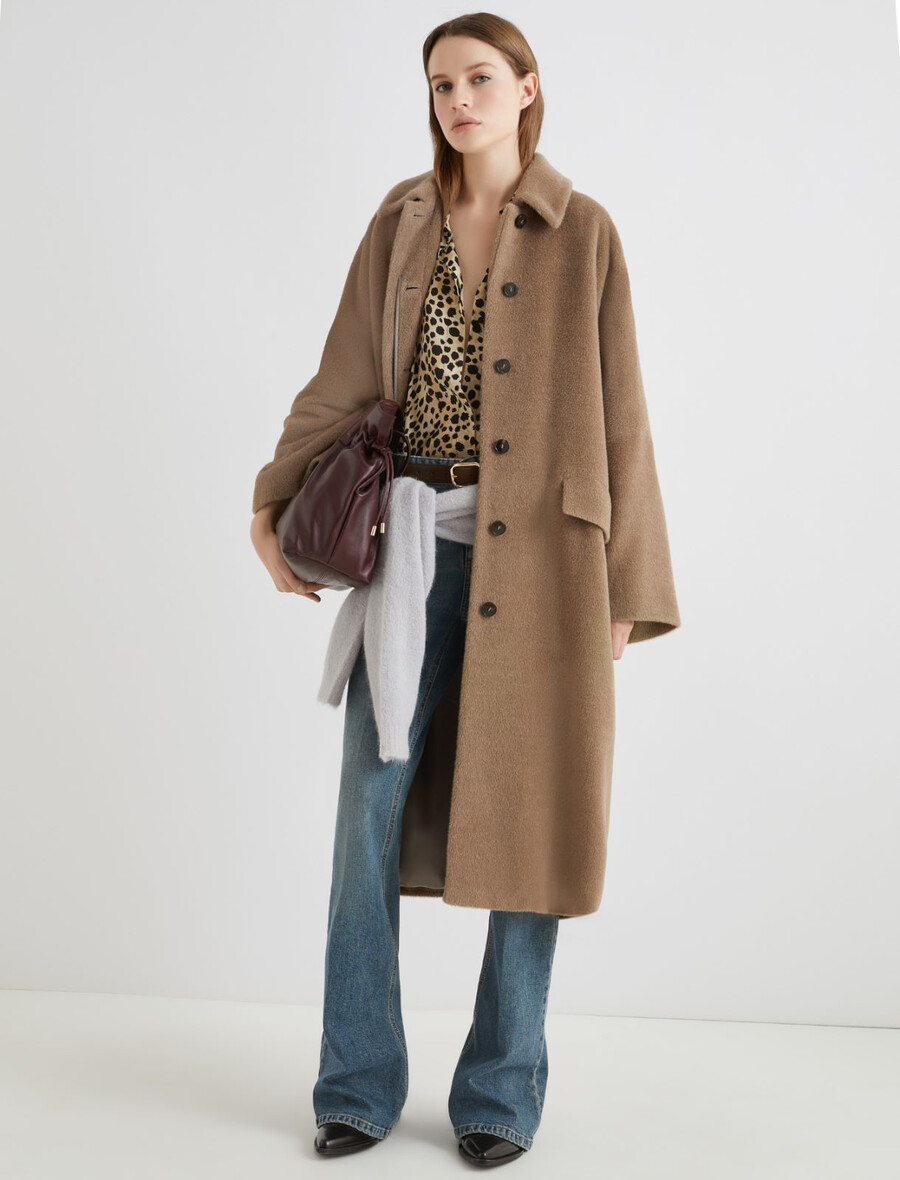 oversized alpakamantel - turtledove