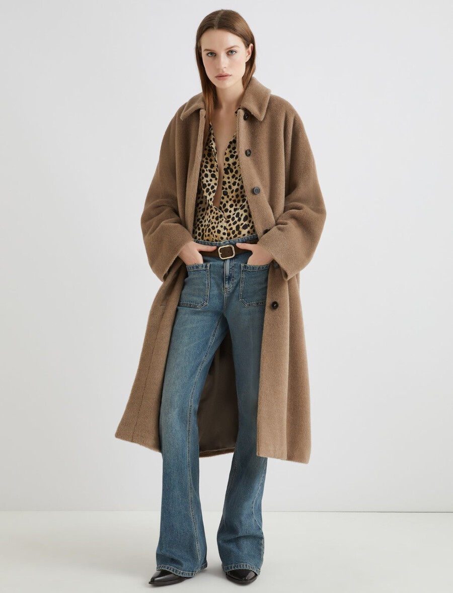 oversized alpakamantel - turtledove
