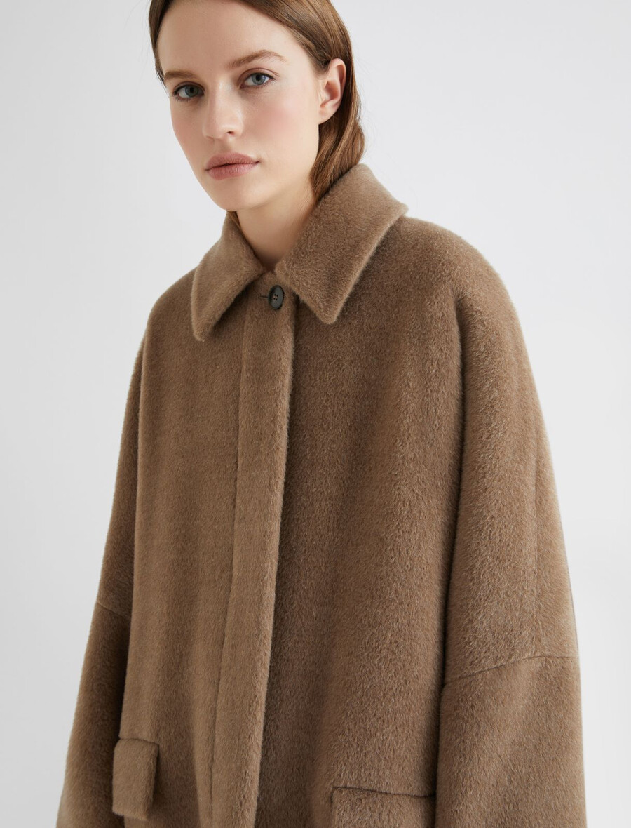 oversized alpakamantel - turtledove
