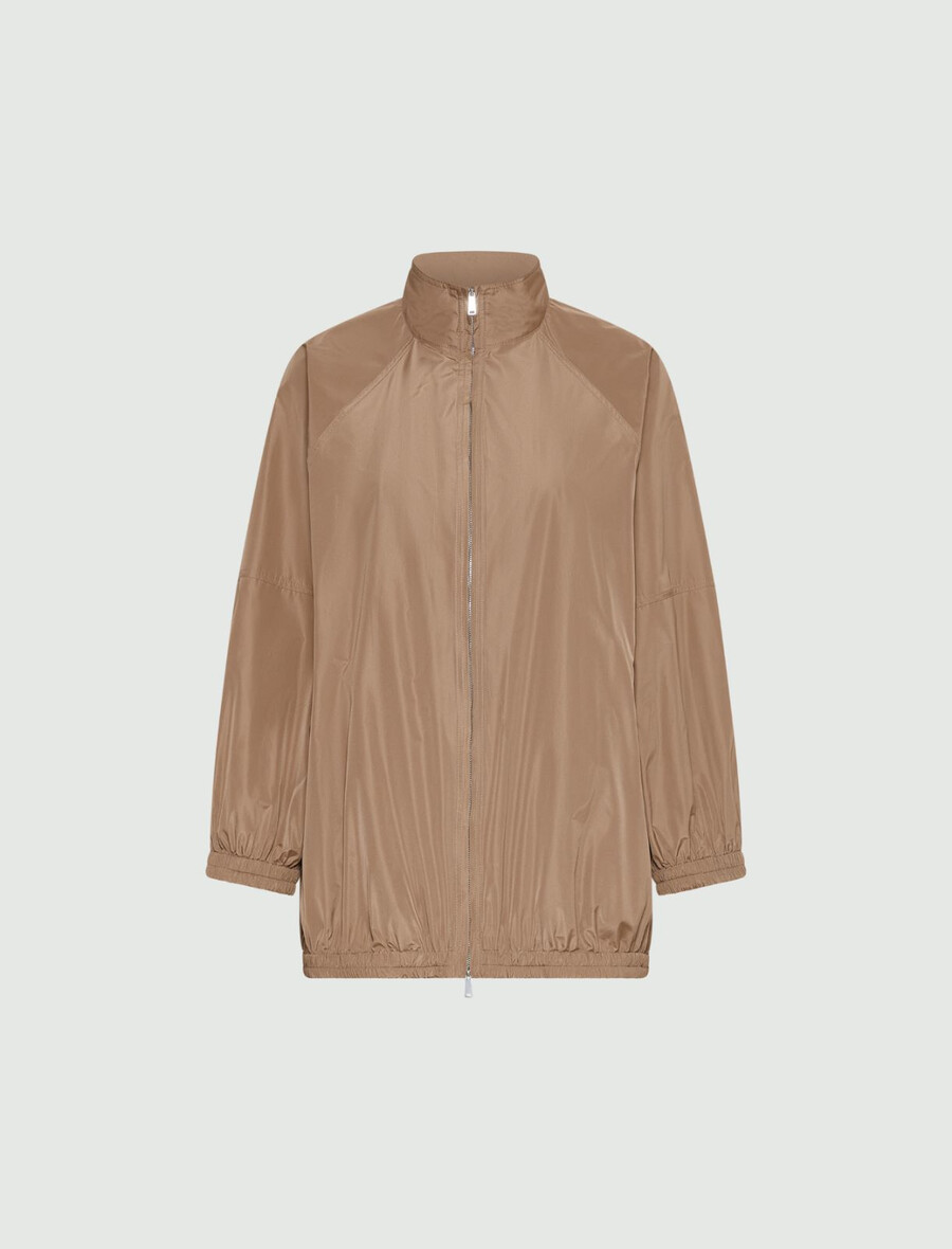 technischer taftparka - turtledove