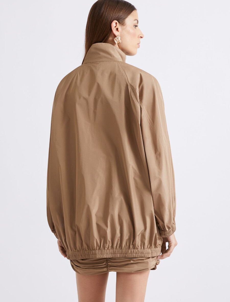 technischer taftparka - turtledove
