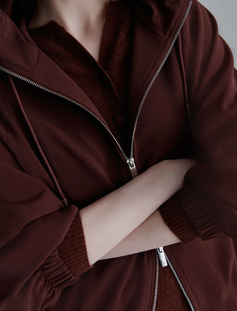 wasserabweisende blousonjacke - bordeaux