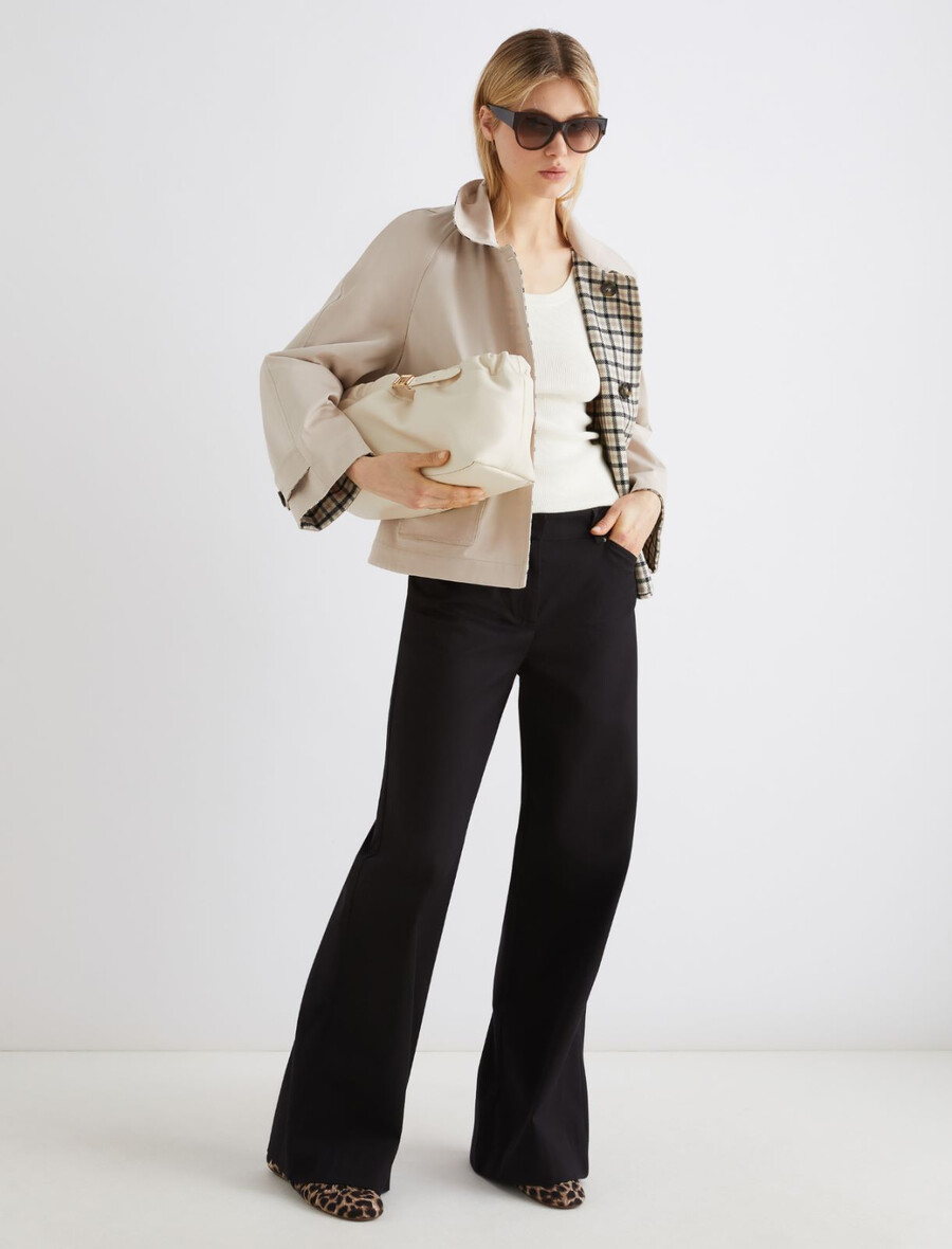 kurzer trenchcoat aus stretch-gabardine - rope