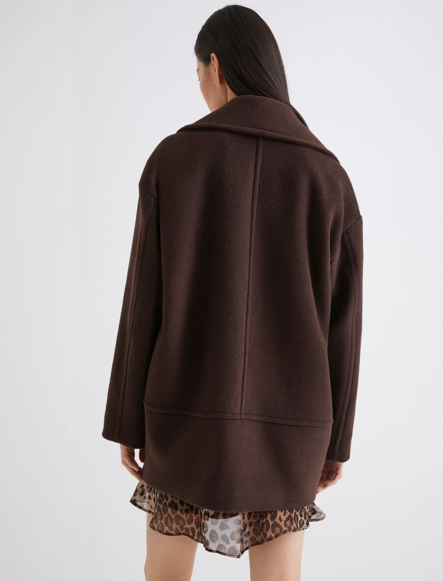 schwere jacke aus wollmischgewebe - pepper