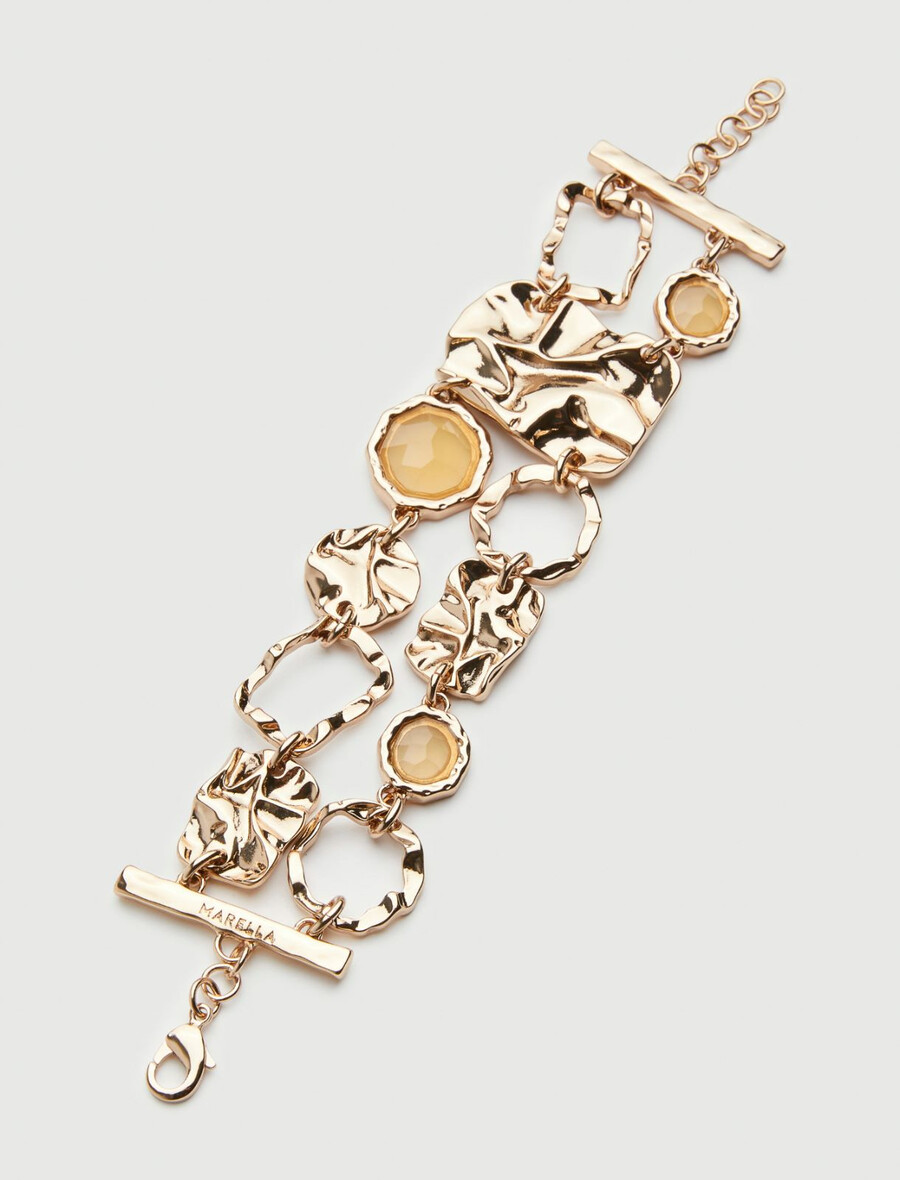 steinarmband - gold