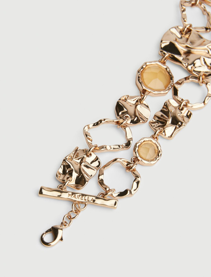 steinarmband - gold