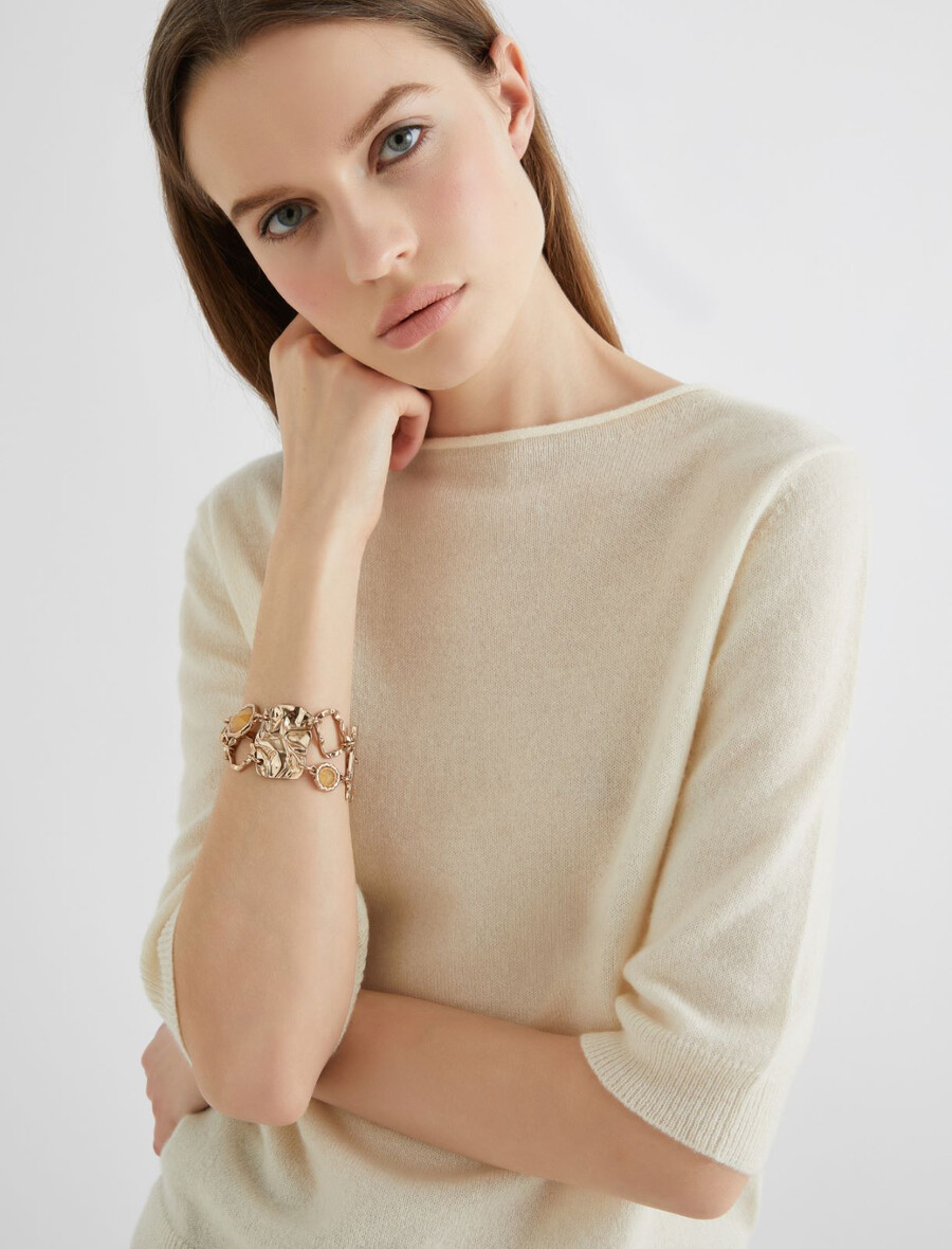 steinarmband - gold