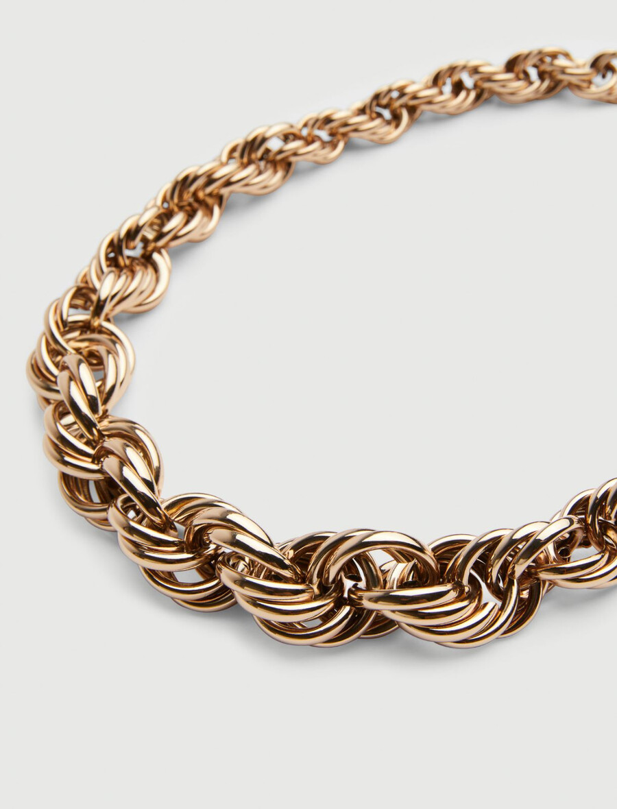 torchon-halskette - gold