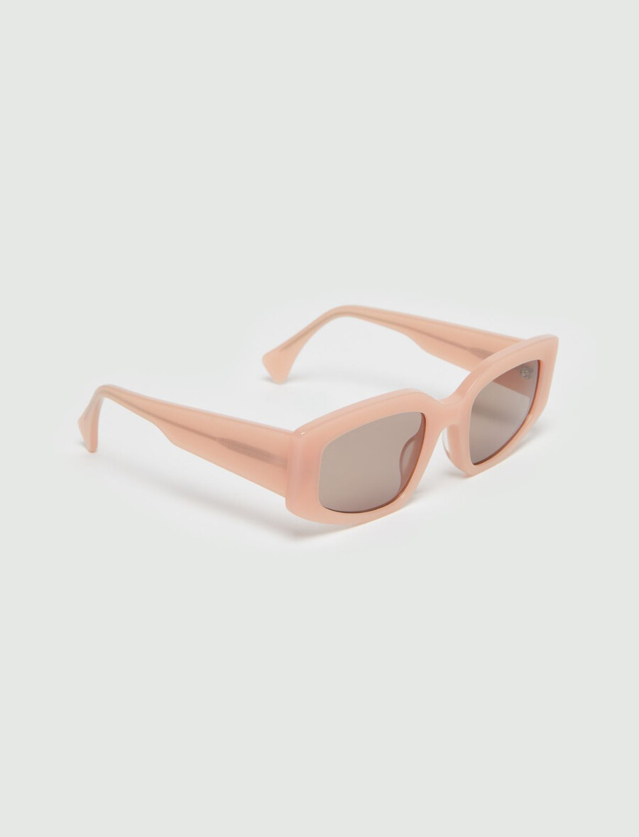 geometrische sonnenbrille – rosa