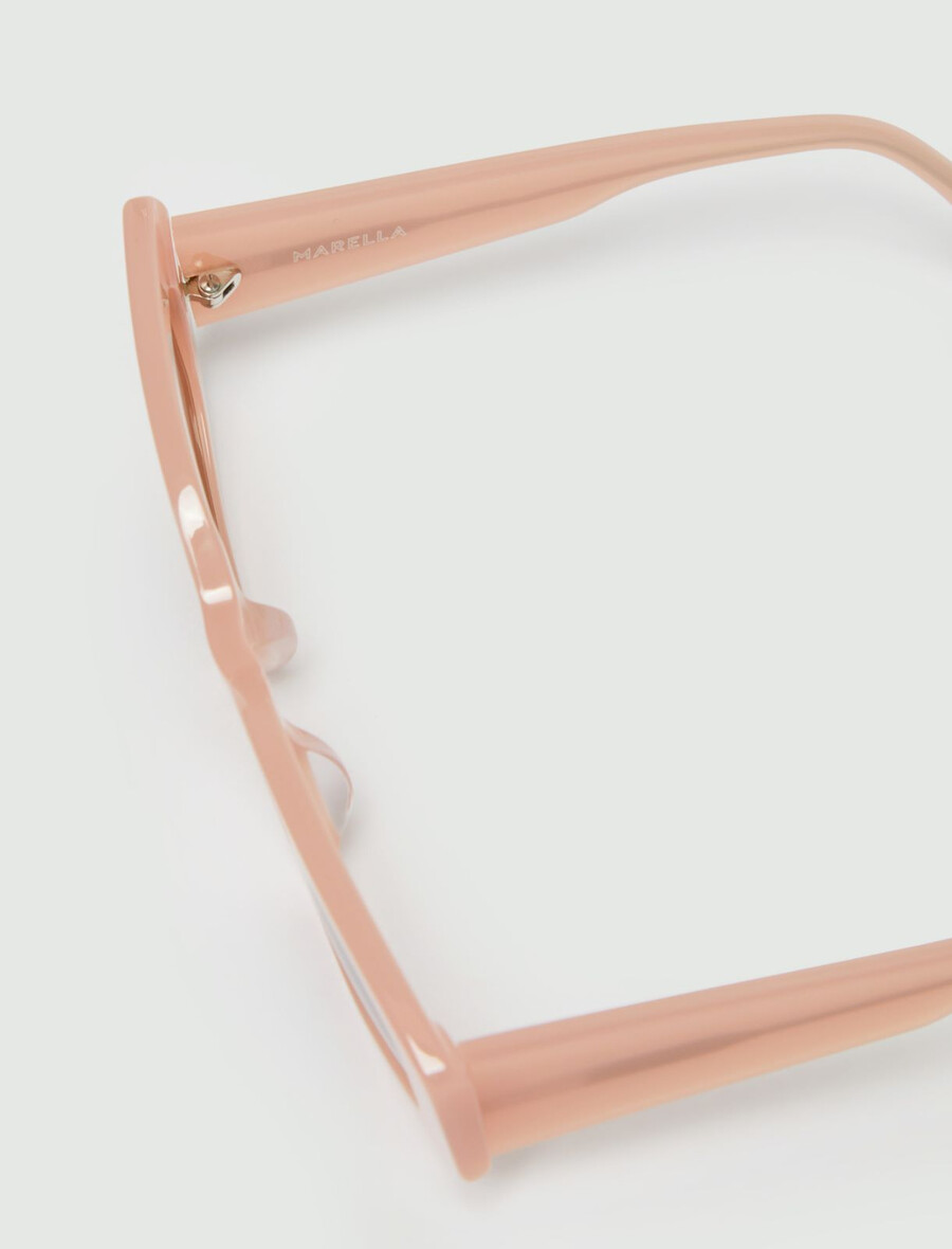 geometrische sonnenbrille – rosa