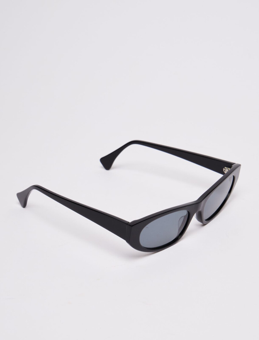 längliche sonnenbrille – schwarz
