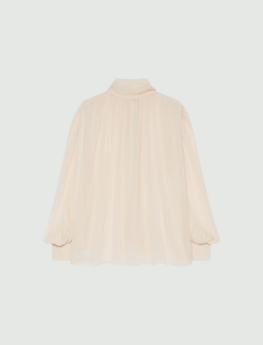 georgette-bluse - puder