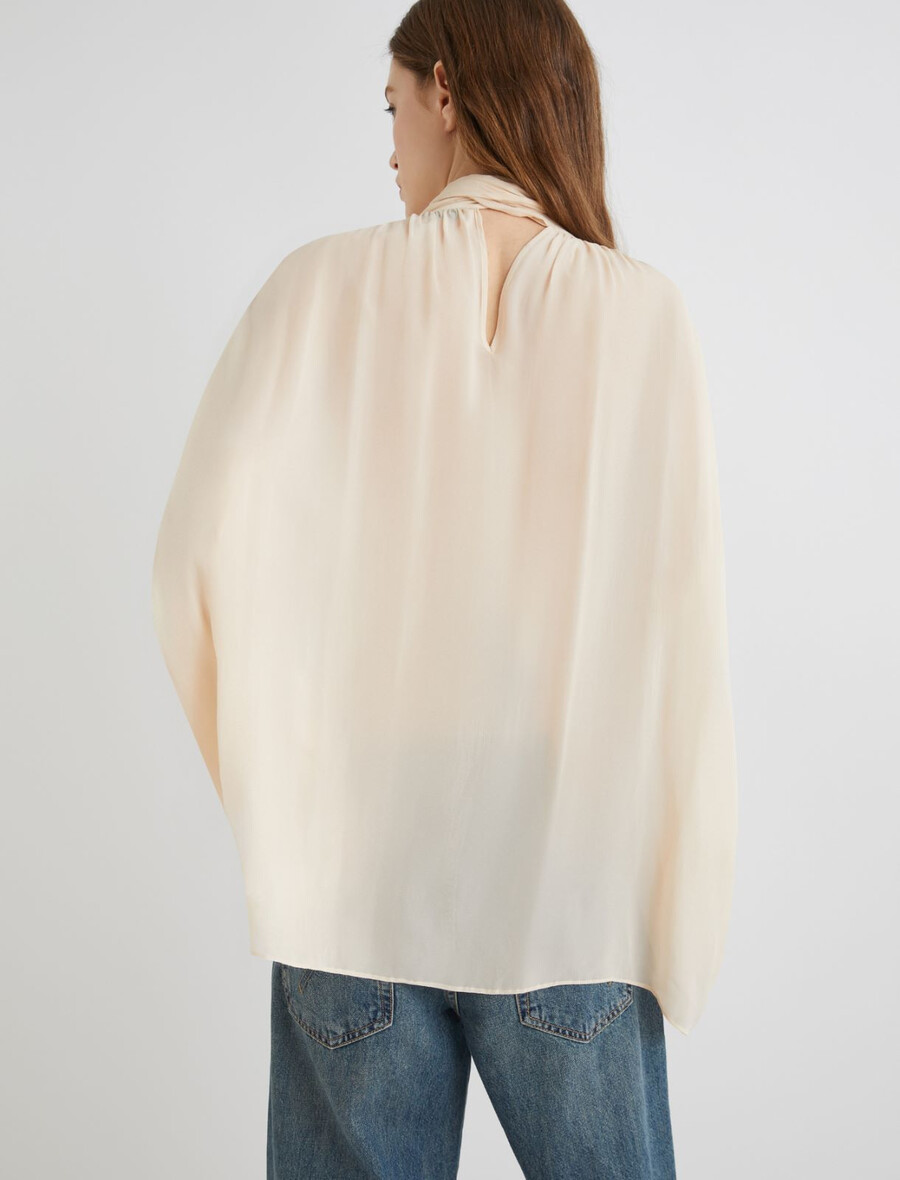 georgette-bluse - puder