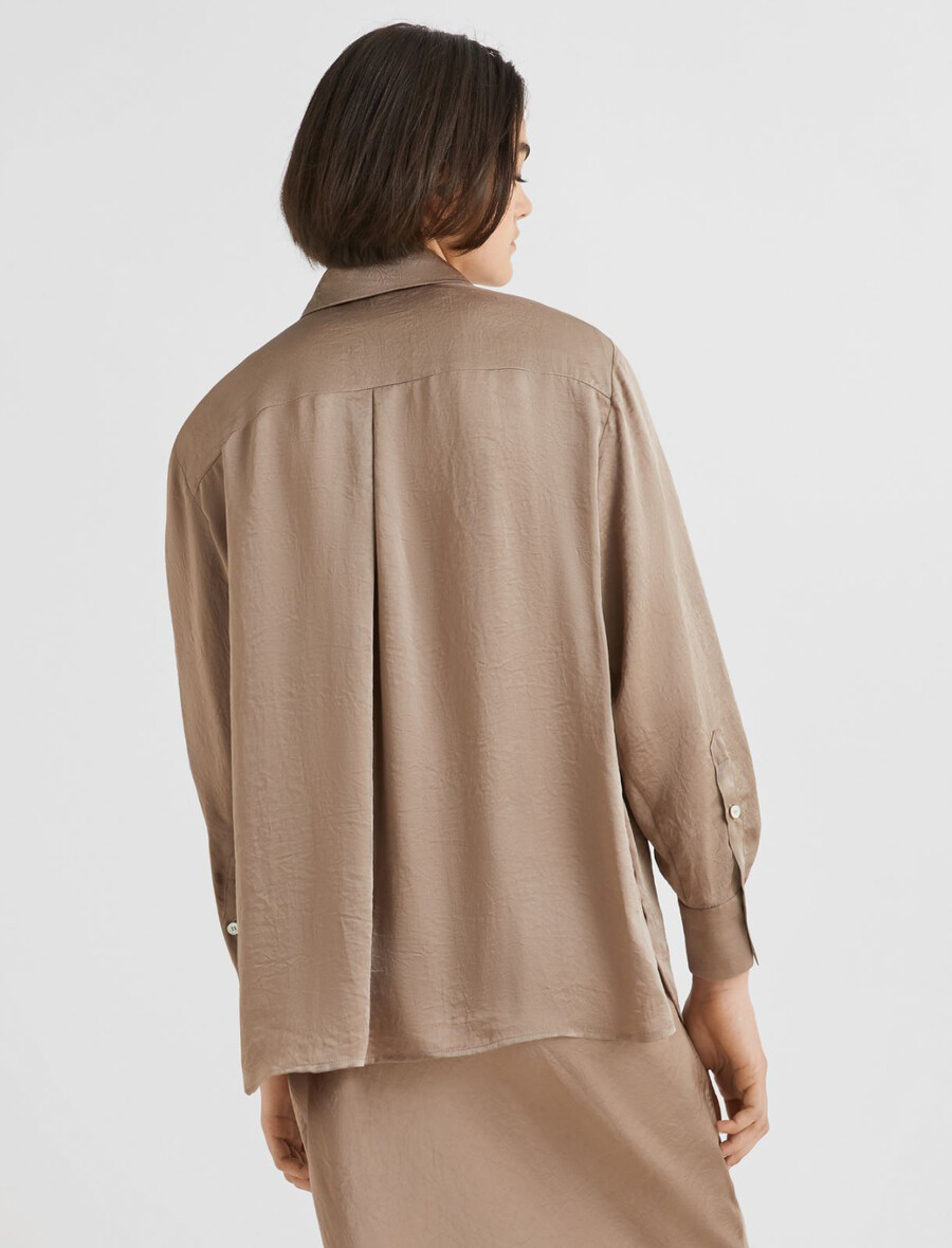 hemd aus knitterstoff - mud