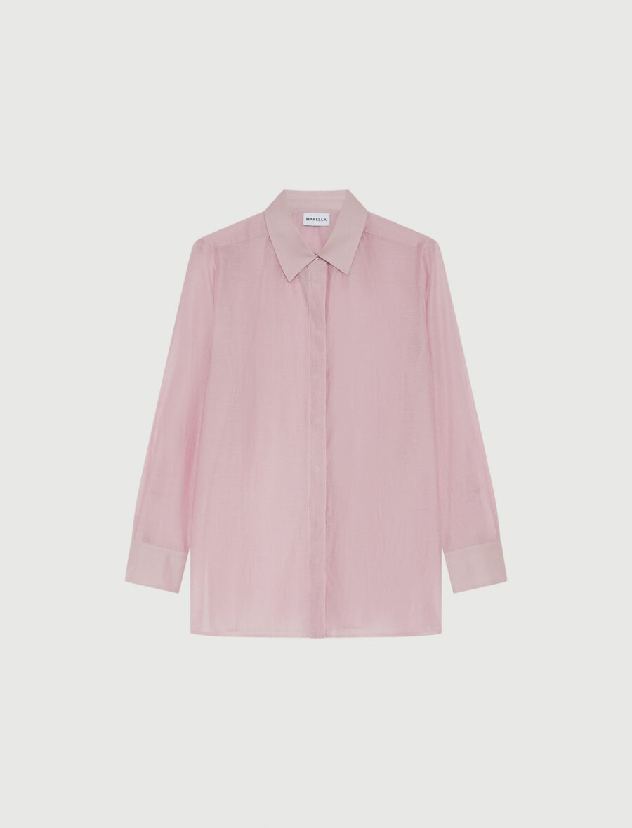 voile-hemd - rosa