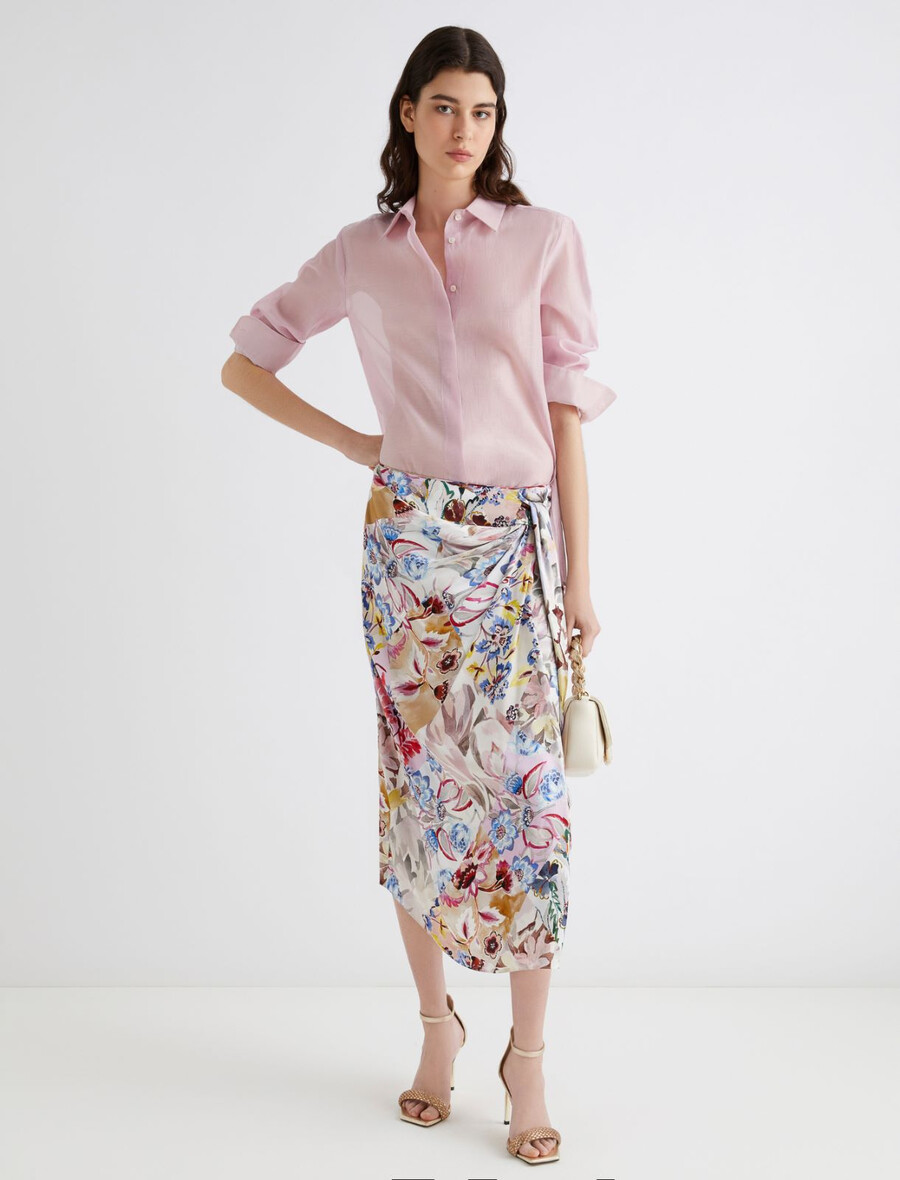 voile-hemd - rosa