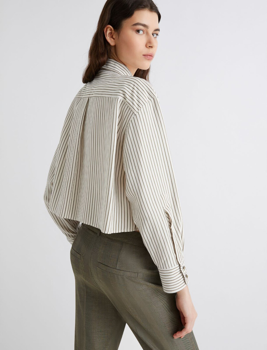kurze bluse – salbei