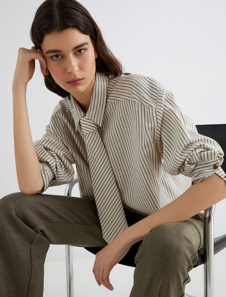 kurze bluse – salbei