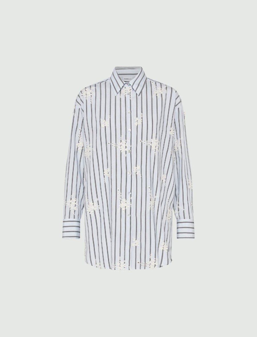 oversize-popelinehemd – hellblau