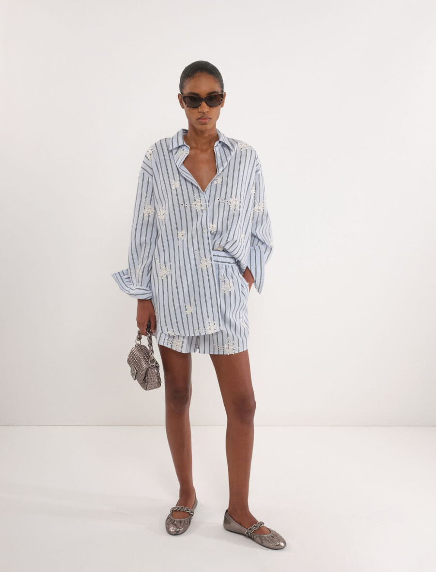 oversize-popelinehemd – hellblau