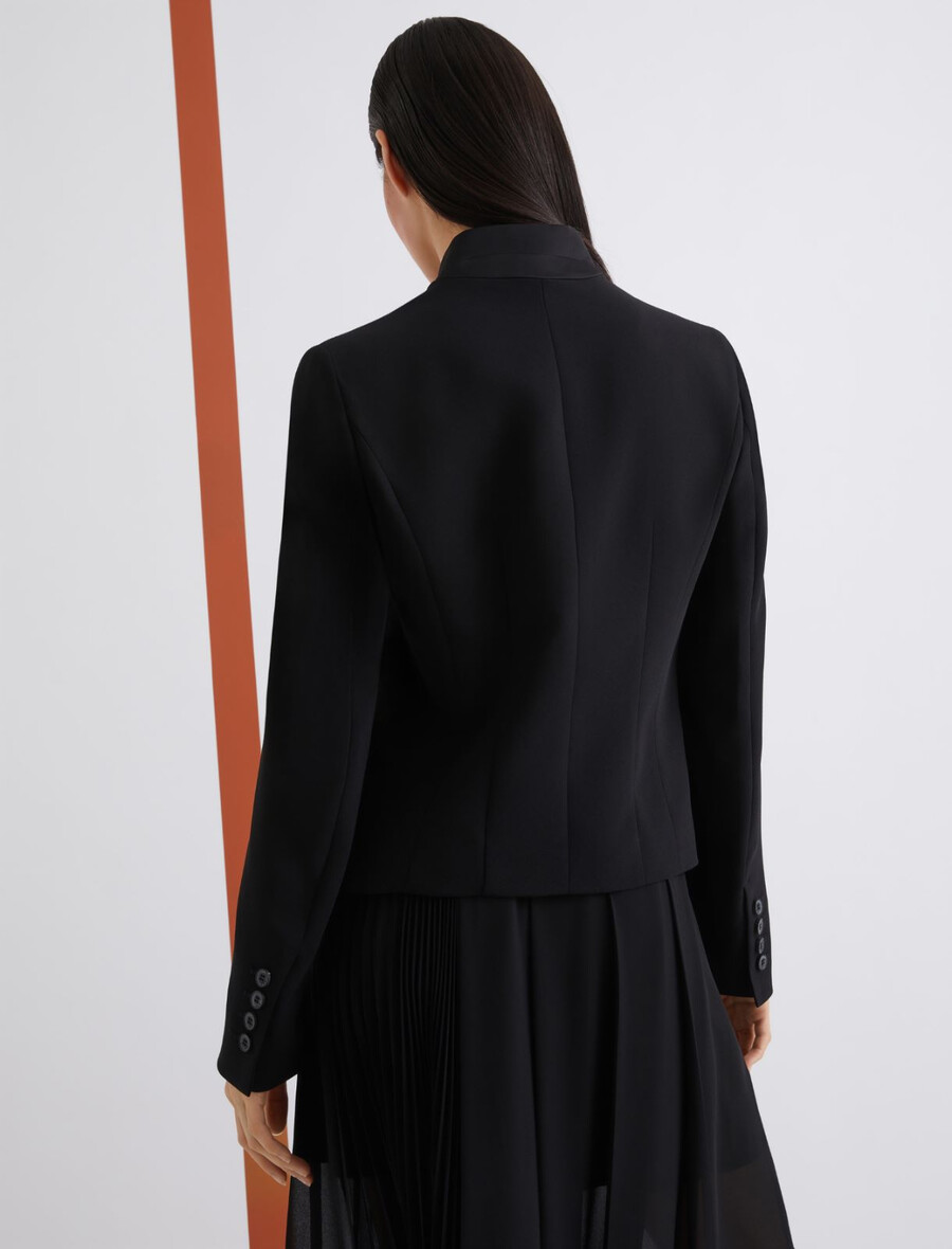 envers satinjacke - schwarz