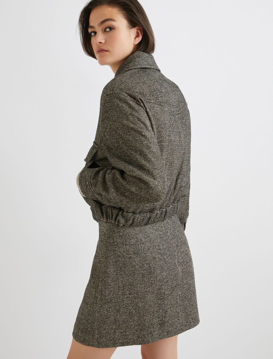 tweedjacke - braun