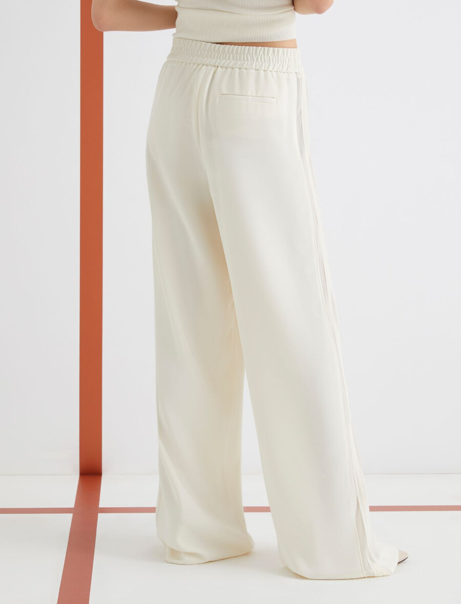 envers satinhose - wolle weiss