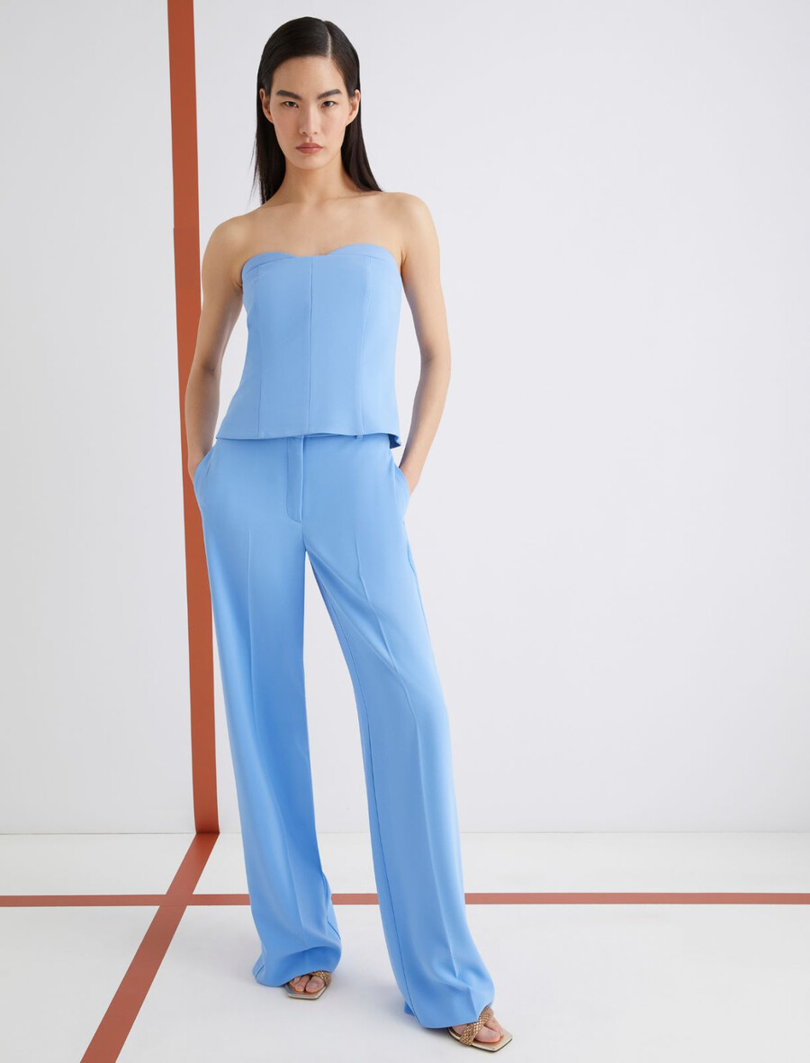 envers satinhose - hellblau
