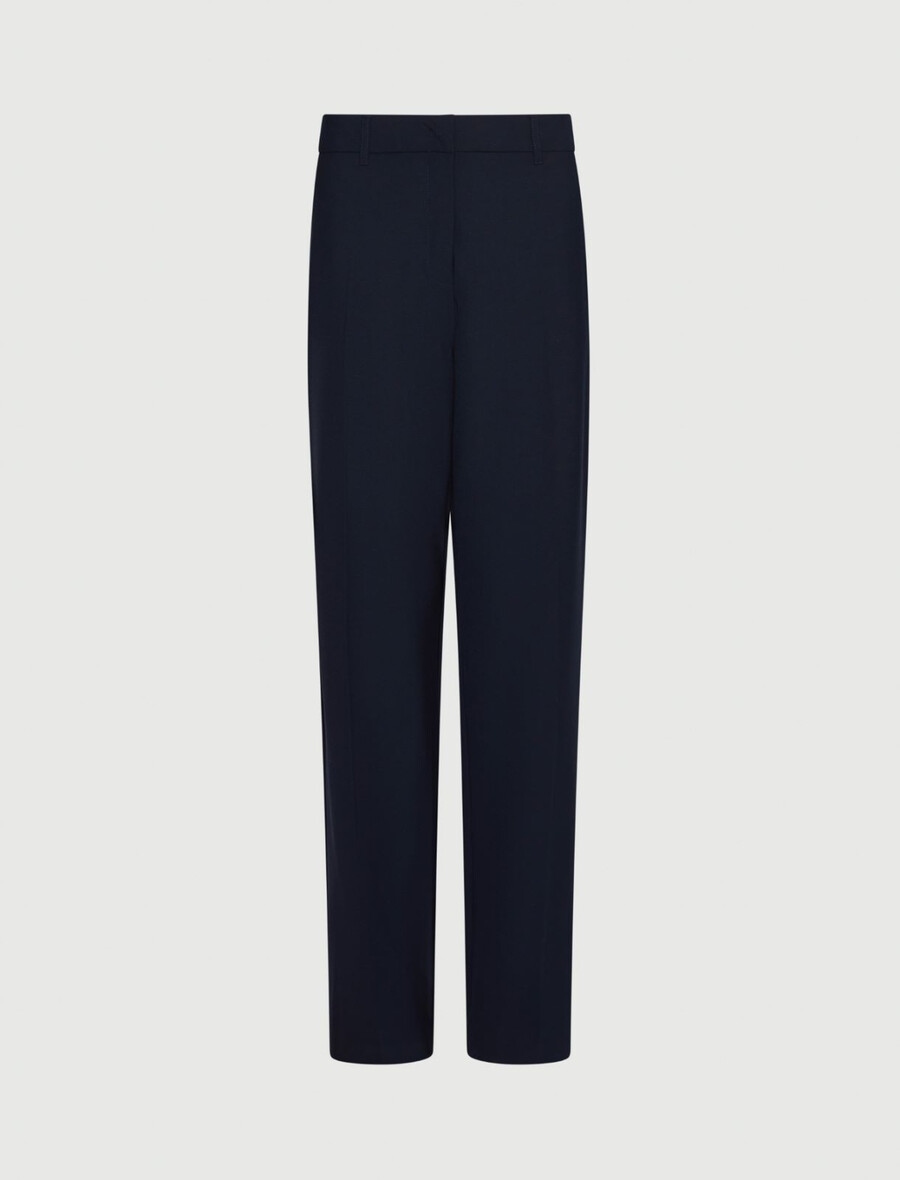 schmal geschnittene hose - marineblau