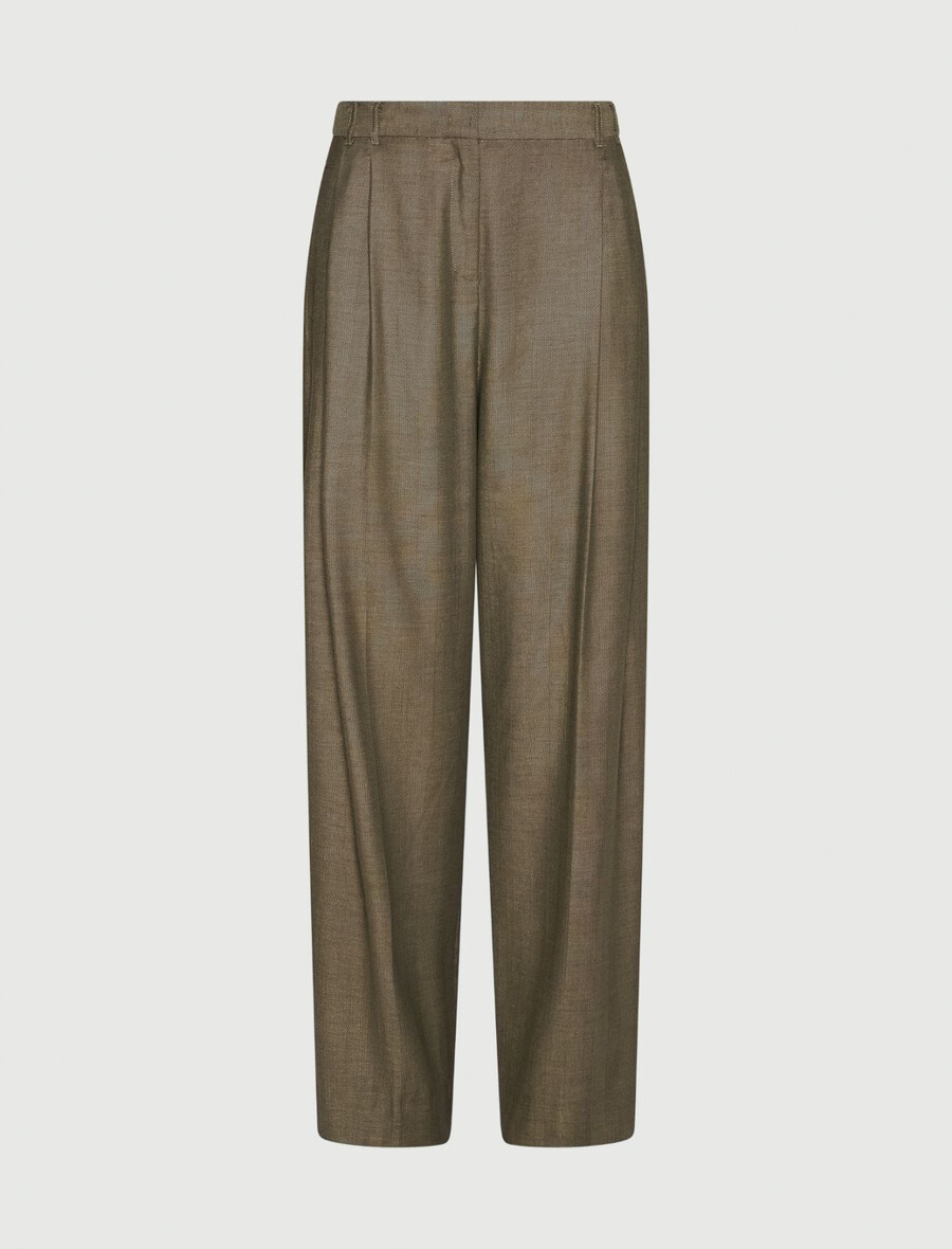 karottenförmige twillhose - kaki