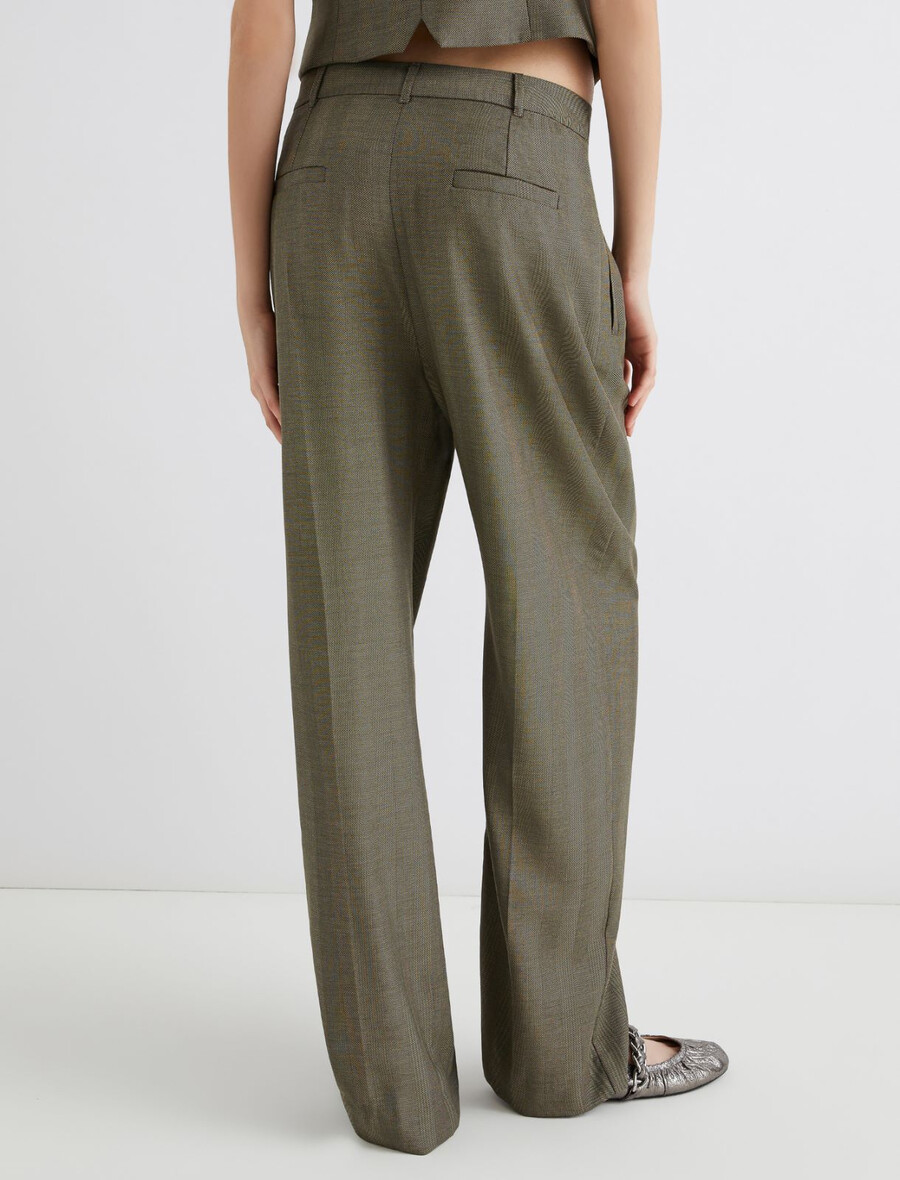 karottenförmige twillhose - kaki
