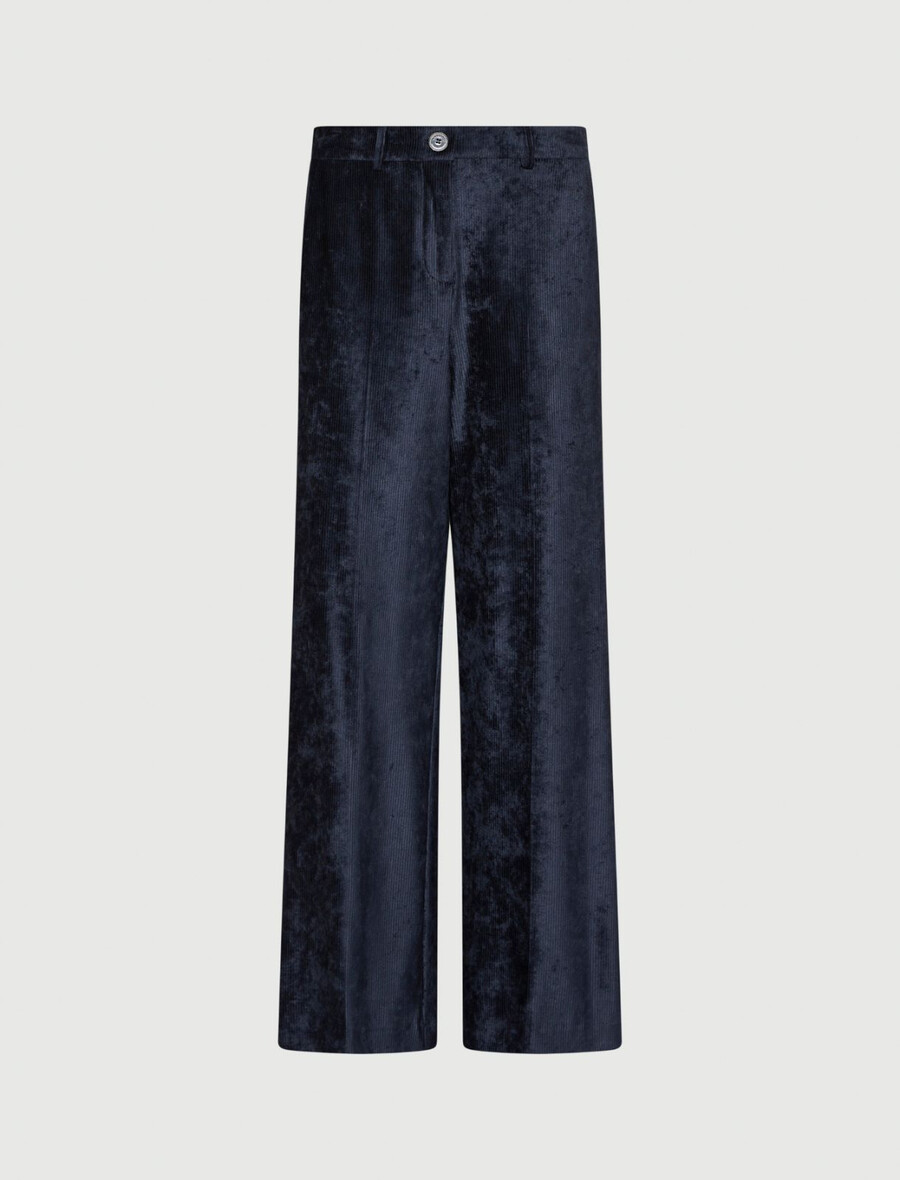 cordhose mit geradem schnitt – mitternachtsblau