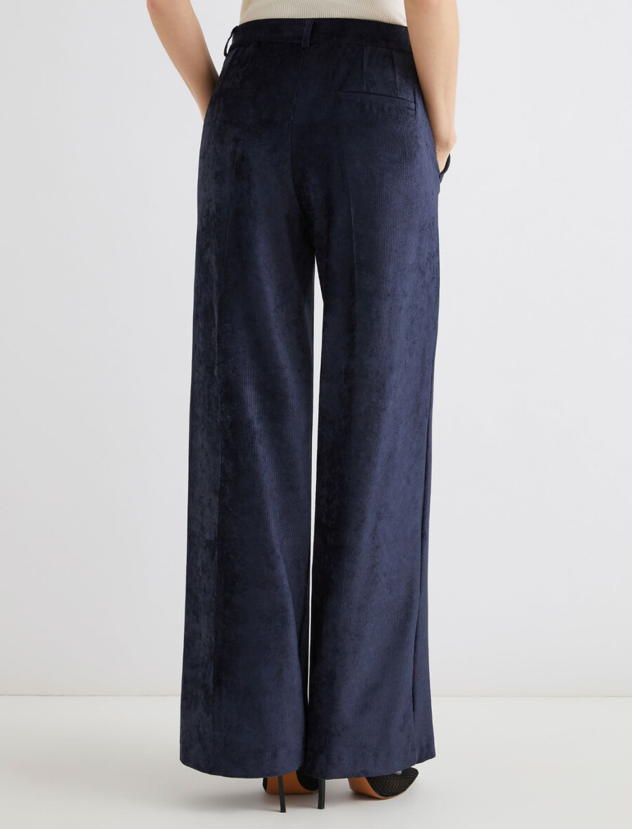 cordhose mit geradem schnitt – mitternachtsblau