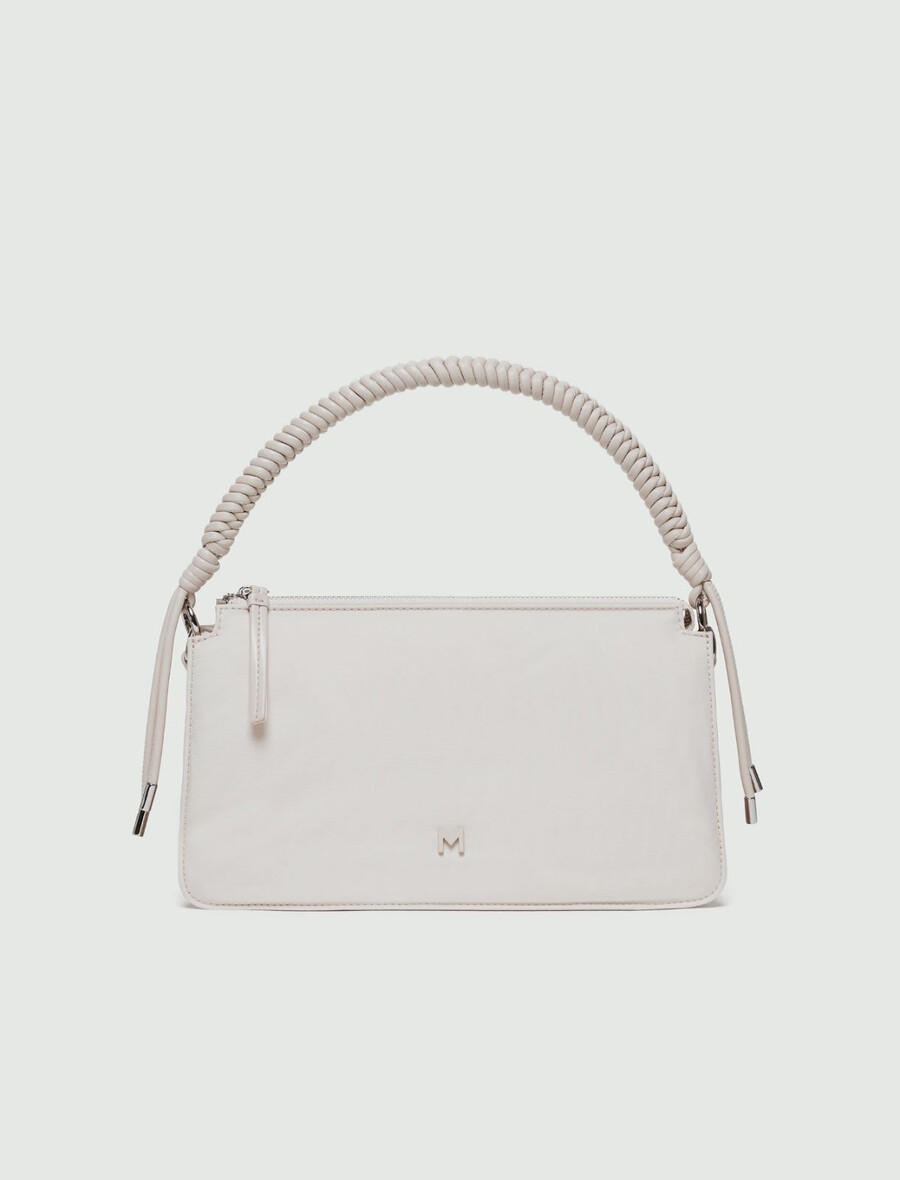 gepolsterte handtasche – elfenbein
